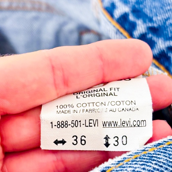 LEVI'S 505 Light blue straight leg jeans - Picture 4 of 10